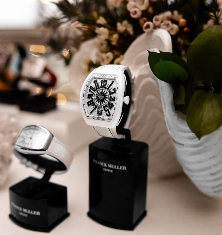 Franck Muller watches on display at Bellagio Jewellers, photographed by Indirect Media
