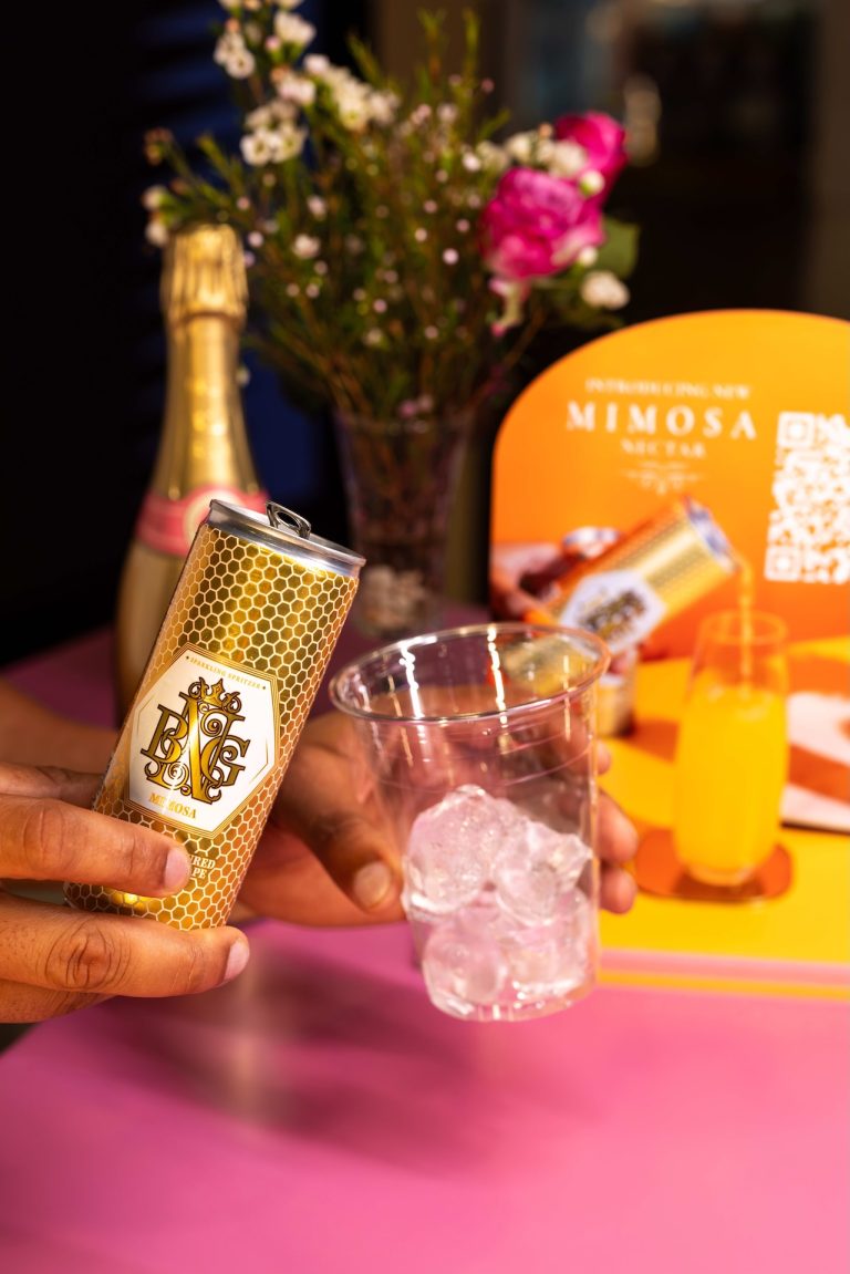 BNG Mimosa can at the brand bar at the BNG Awards