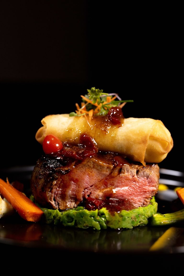 Plated dish from a Cradle Boutique Hotel content shoot, photographed by Indirect Media